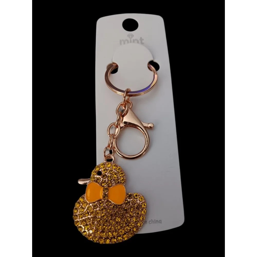 Duck your Favorite Valentine! Cute Yellow Ducky Keychain Purse Backpack Charm!